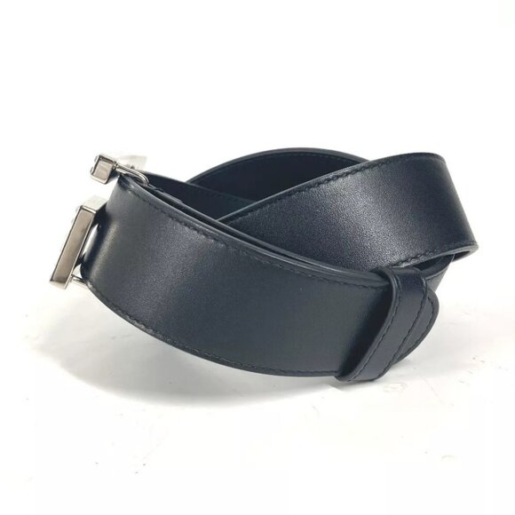 GUCCI 550106 Sequin GG logo crystal belt Leather Black main image 11